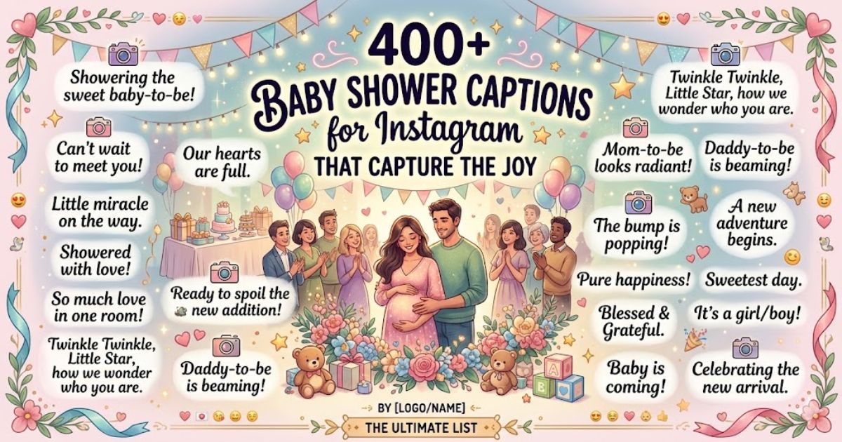 baby shower captions