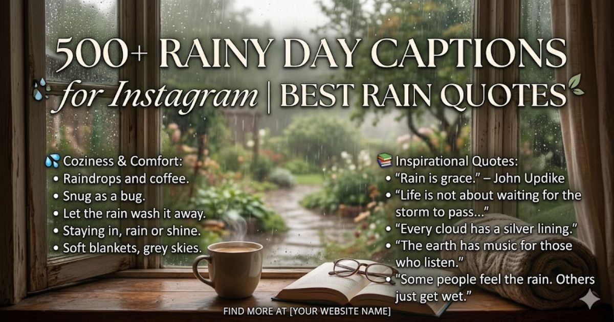 rain captions for instagram