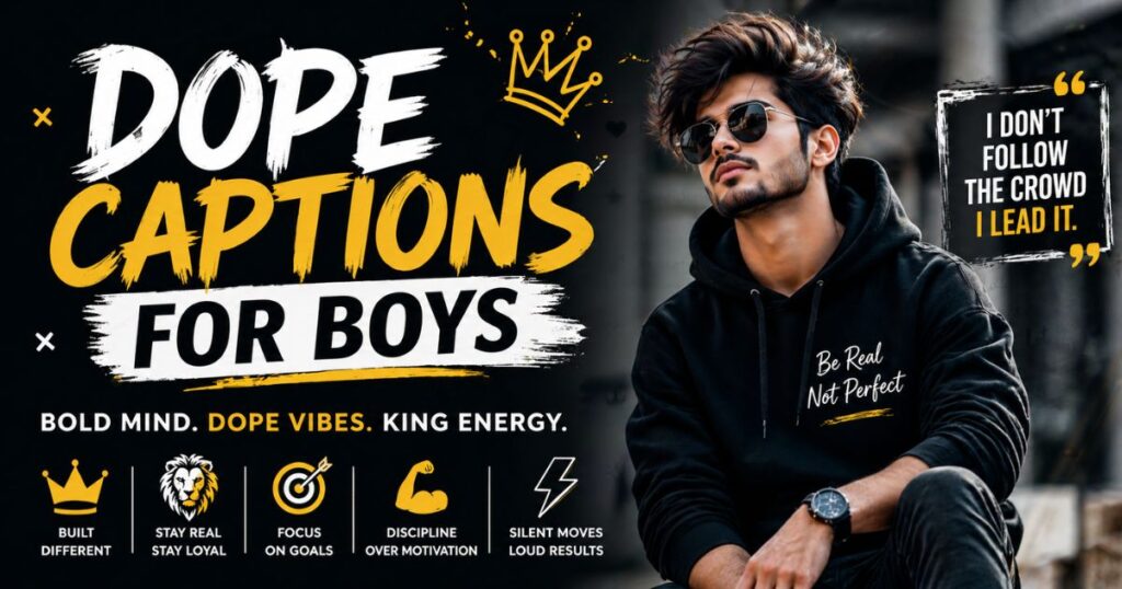Dope Captions for Boys