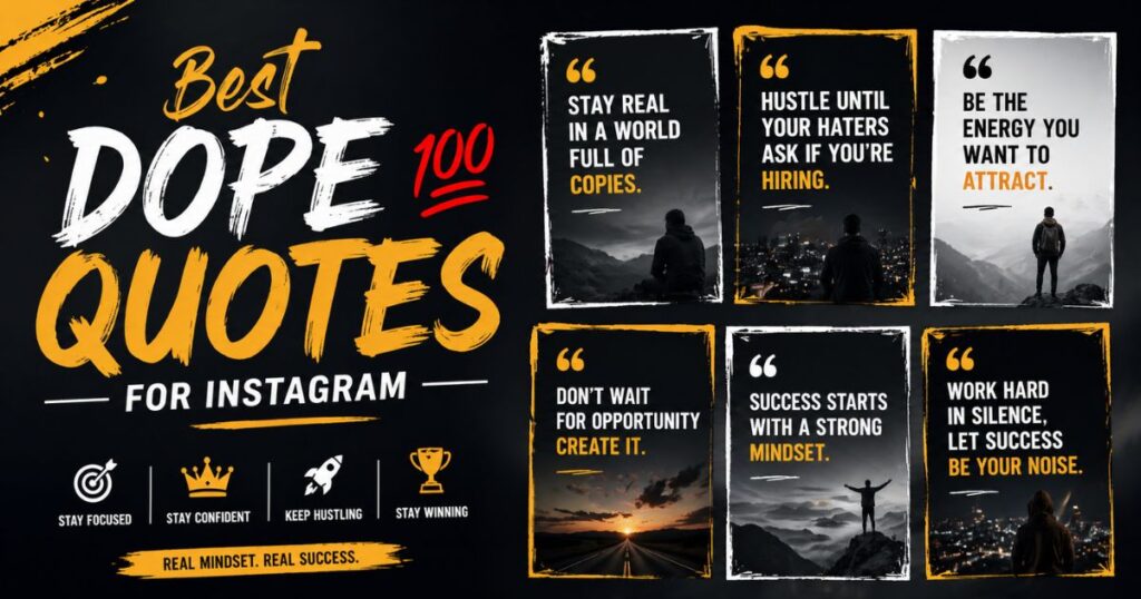 dope captions for Instagram