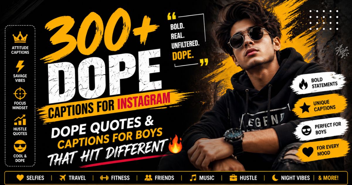 dope captions for Instagram