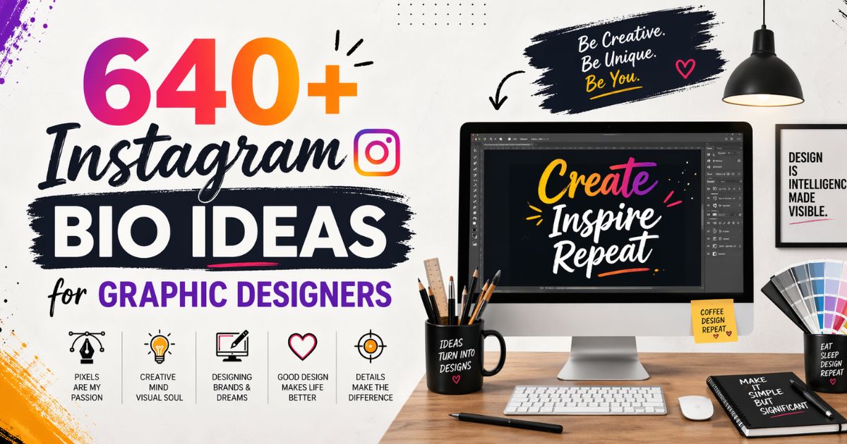 Graphic Design Bio for Instagram