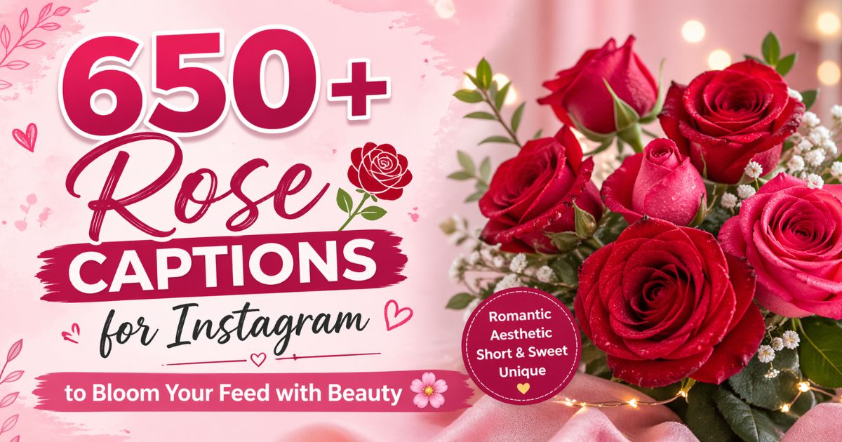 rose captions for instagram